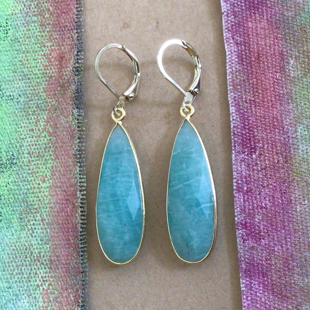Amazonite Sundance Charm Earrings - Picture 2 of 7